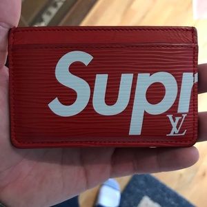 Louis Vuittons x Supreme Card Holder (Red)
